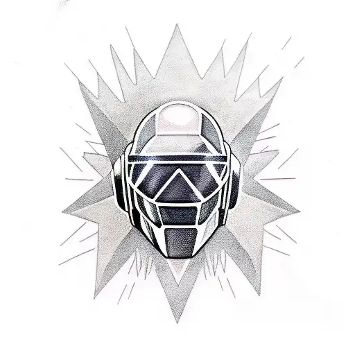daft punk tame impala tattoo design idea