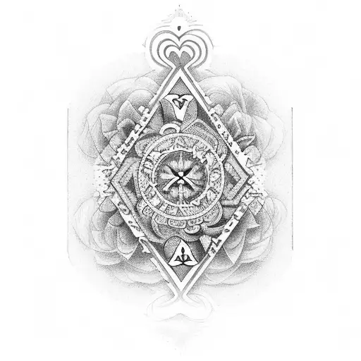 Design a meaningful tattoo that incorporates four King cards from a deck of cards, each with the initials 'R,' 'R,' 'J,' and 'S' to represent their names respectively. tattoo design idea