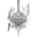 Sword Triceps Tattoo tattoo design idea