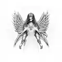 angel king arsenal tattoo design idea