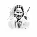 John wick tattoo design idea