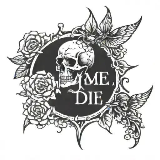 Remember to Die Remember to Live Time Flees Carpe Day tattoo design idea