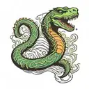 Loch ness monster and ichigo bleach tattoo design idea