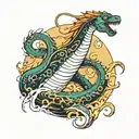Loch ness monster and ichigo bleach tattoo design idea