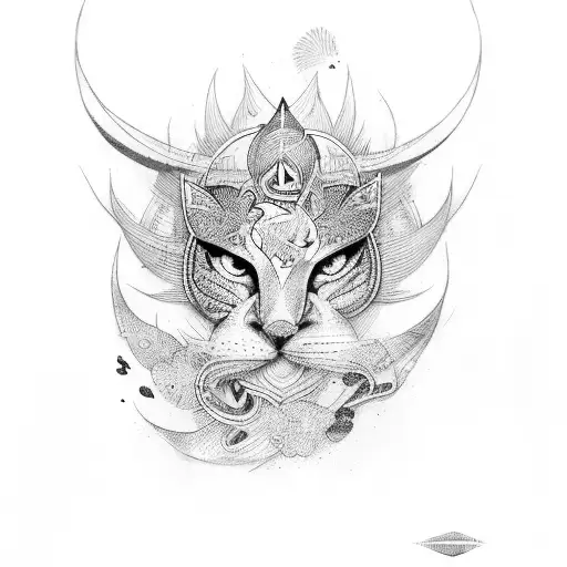 shango y su hacha  tattoo design idea