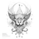 shango y su hacha  tattoo design idea