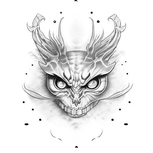 Scary eyes  tattoo design idea
