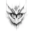 Scary eyes  tattoo design idea