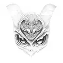 Scary eyes  tattoo design idea