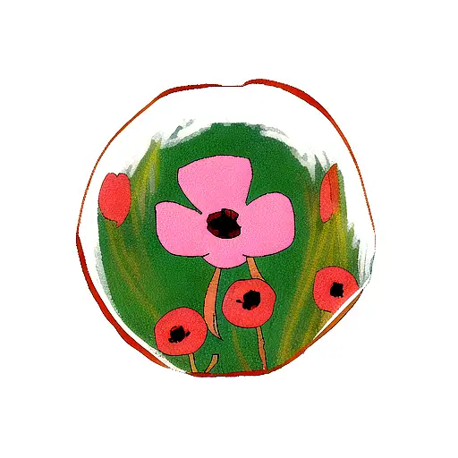 poppy tattoo design idea