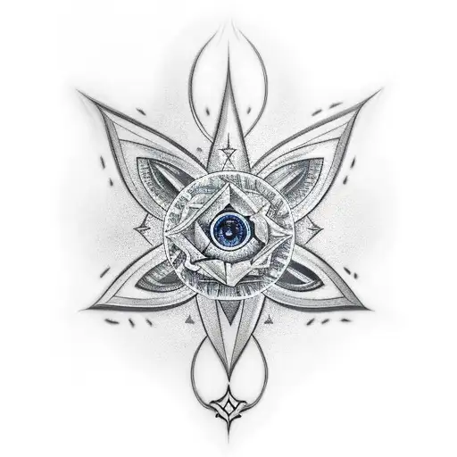 estrella de ihnstar tattoo design idea