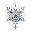 estrella de ihnstar tattoo design idea