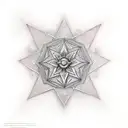 estrella de ihnstar tattoo design idea