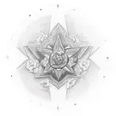 estrella de ihnstar tattoo design idea