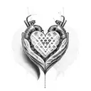 Crying Heart tattoo design idea