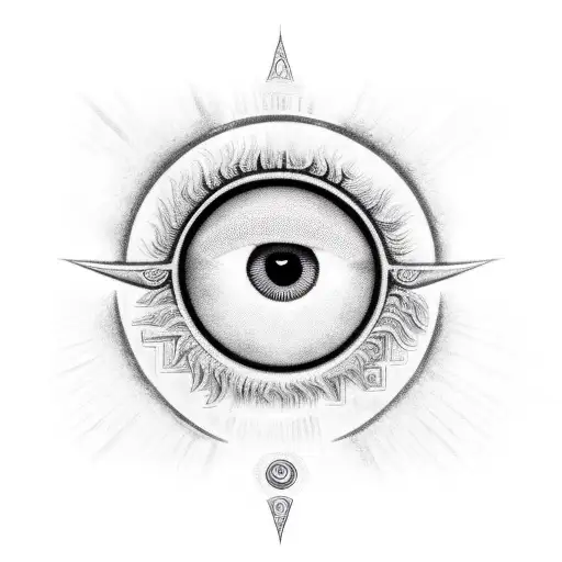 Eye of Horus with the Ankh Symbol tattoo design idea