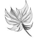 monstera leaf tattoo design idea
