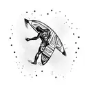 surfer tattoo design idea