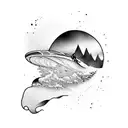 surfer tattoo design idea