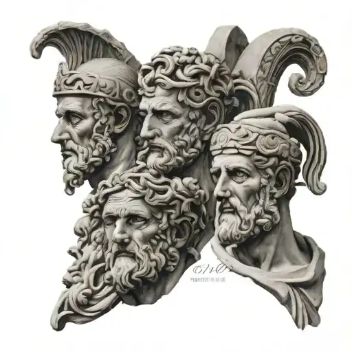 contollng the emotions emerging stoic virtues wisdom rome philosopher  tattoo design idea