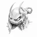 eminem and venom tattoo design idea