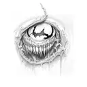 eminem and venom tattoo design idea
