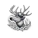 Rosevelt Elk hunting  tattoo design idea