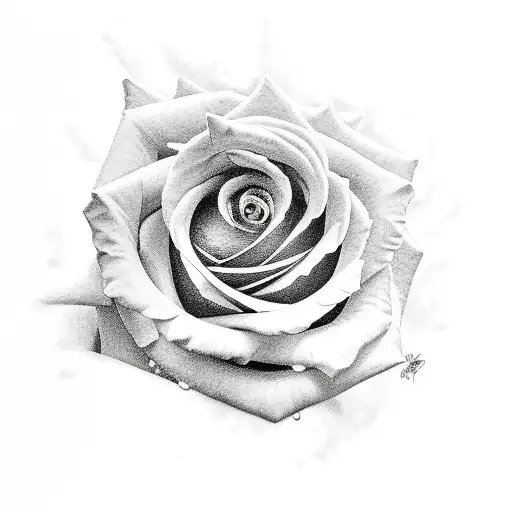 Rose tattoo design idea