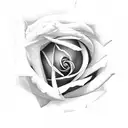 Rose tattoo design idea