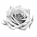 Rose tattoo design idea