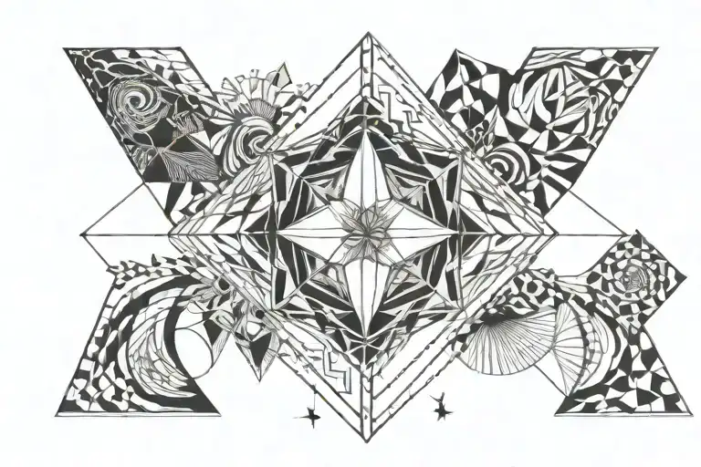 adventure, Feminine, Family, Heart and mind body soul tattoo design idea