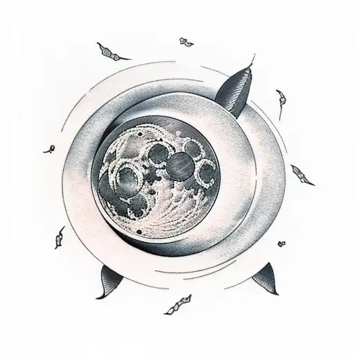 Lunar Eclipse tattoo design idea