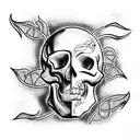Skull tattoo design idea