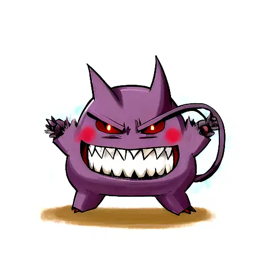 gengar tattoo design idea
