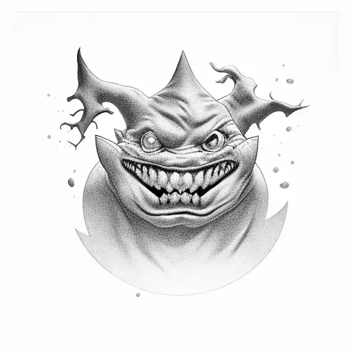 gengar tattoo design idea