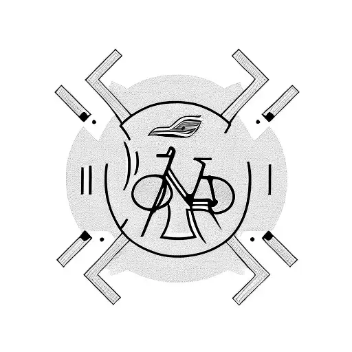 triathlon swim bike run logos tattoo design idea