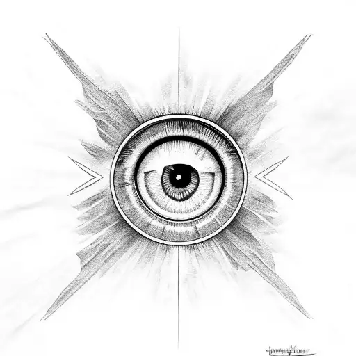 Eye of Ra tattoo design idea