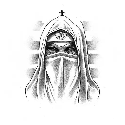 nun tattoo design idea