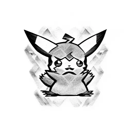 Pikachu Shinobi  tattoo design idea