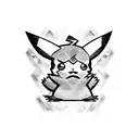 Pikachu Shinobi  tattoo design idea