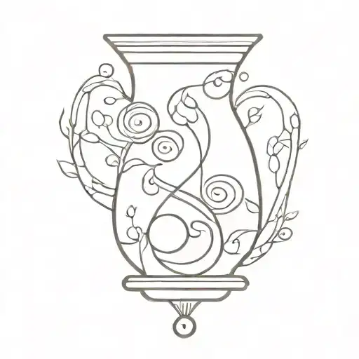 pottery inspired tattoo design combining elements of philosophy tattoo design idea