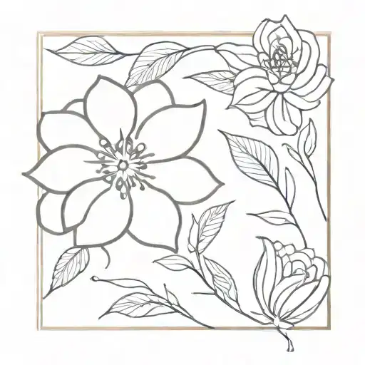 pottery design inspired tattoo featuring flower blooming tattoo design idea