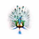 Peacock tattoo design idea