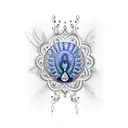 Peacock tattoo design idea