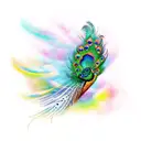 Peacock tattoo design idea