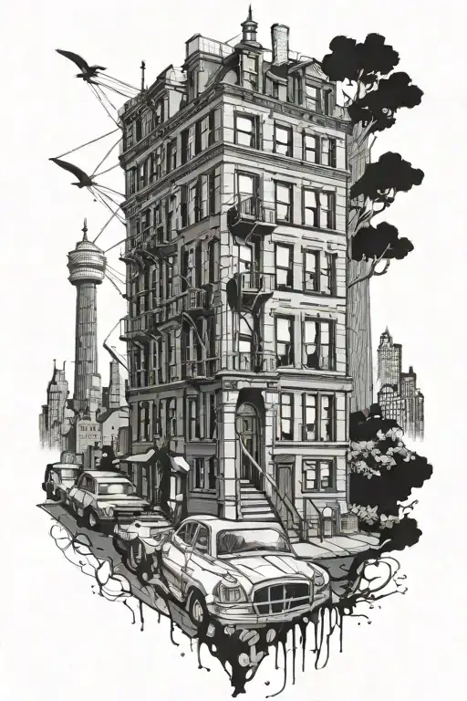 brooklyn new york city tattoo design idea