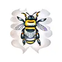 bumble bees tattoo design idea