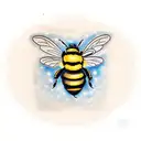 bumble bees tattoo design idea
