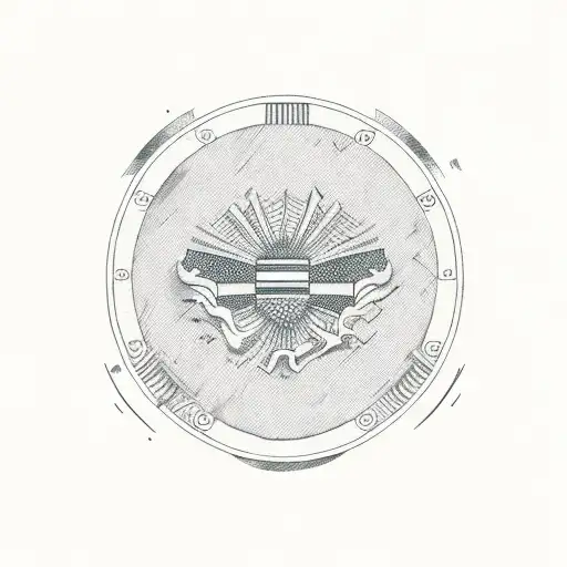 Wichita flag and a microphone  tattoo design idea