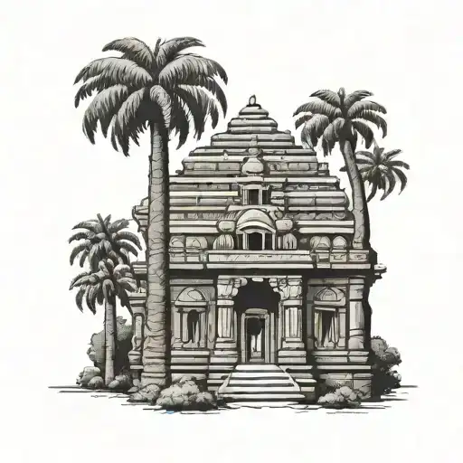 Incorporate the famous Konark Sun Temple in a tattoo design representing Odisha history tattoo design idea